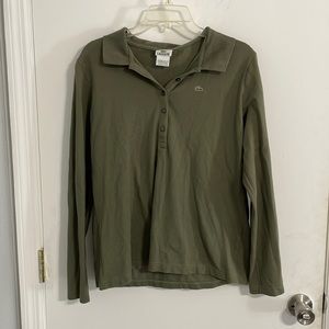 Lacoste Green long sleeve “50” M